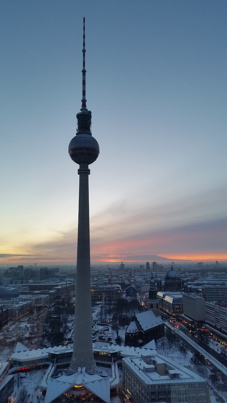 Berlin, Alexanderplatz, TV Kulesi, Alex, sermaye, Simgesel Yapı, Cityscape