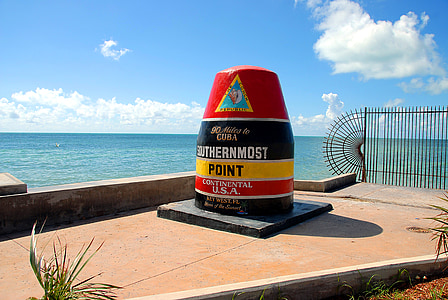 punto más meridional, Cayo, la Florida, Sur, Sur, punto de referencia, Monumento