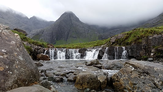 piscines de fée, Ecosse, nature, Skye, paysage, écossais, montagne