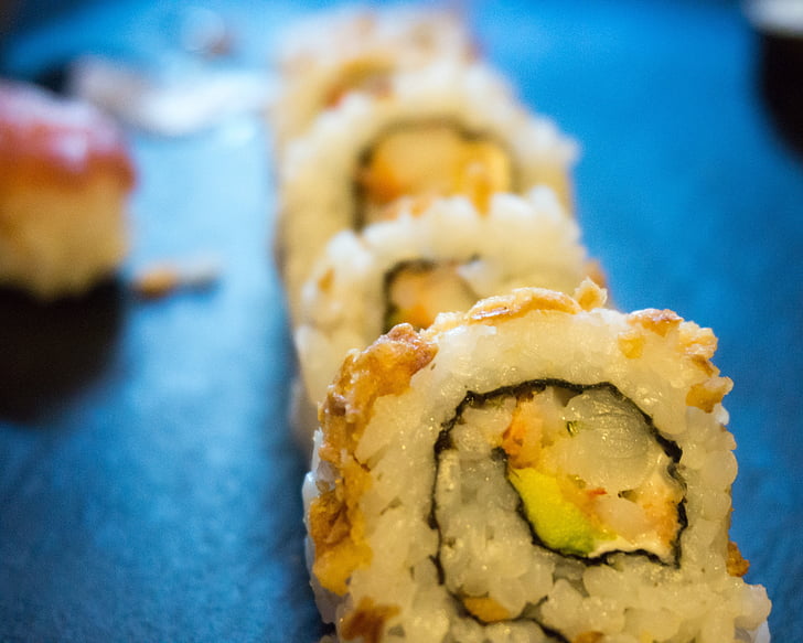 sushi, alimentos, arroz, delicioso, chef de presentación, Maki