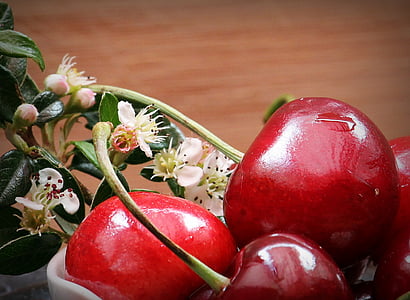 cherries, fruits, fruit, vitamins, food, sweet, eat