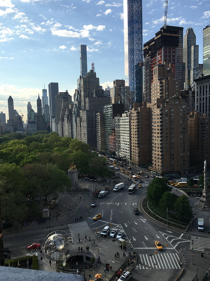 New york, Skyline, paysage urbain, Nouveau, Manhattan, ville, gratte-ciel