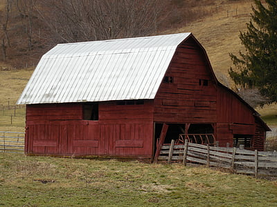 Barn, màu đỏ, Trang trại, nông thôn, Quốc gia, gỗ, xây dựng