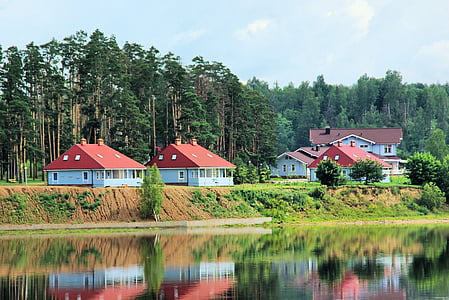 Rusia, Volga, Râul, băncile, Habitat, Reflecţii, apa