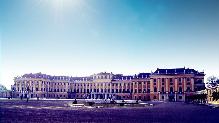 slott, Wien, Österrike, kejsarinnan, kejsaren, Franska, Schönbrunn