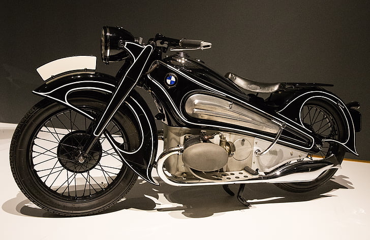 мотоциклет, 1934 bmw r7 концепция, Арт Деко, няма хора, едър план, ден