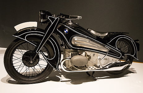 motocyklu, 1934 bmw r7 koncept, Art deco, žádní lidé, detail, den