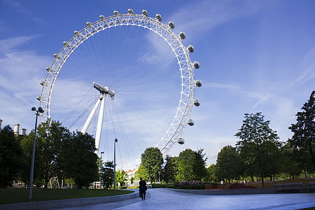 London eye, London, dyst, ferie, pariserhjul, Park, Se