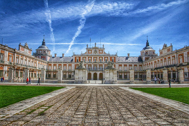 Palace, arkitektur, Spanien, Aranjuez