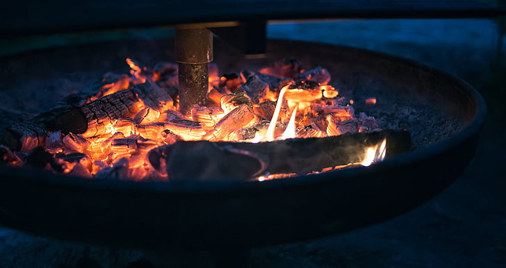 đốt cháy, than gỗ, chữa cháy, củi, ngọn lửa, nhiệt, Hot