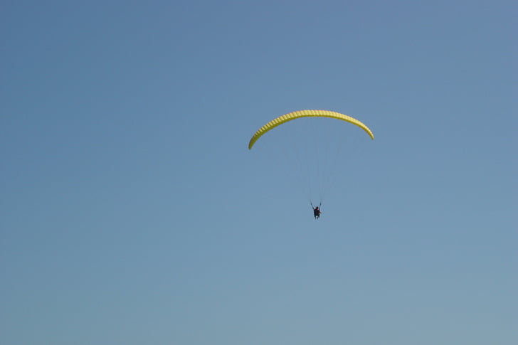 sportovní, krajina, riziko, paragliding