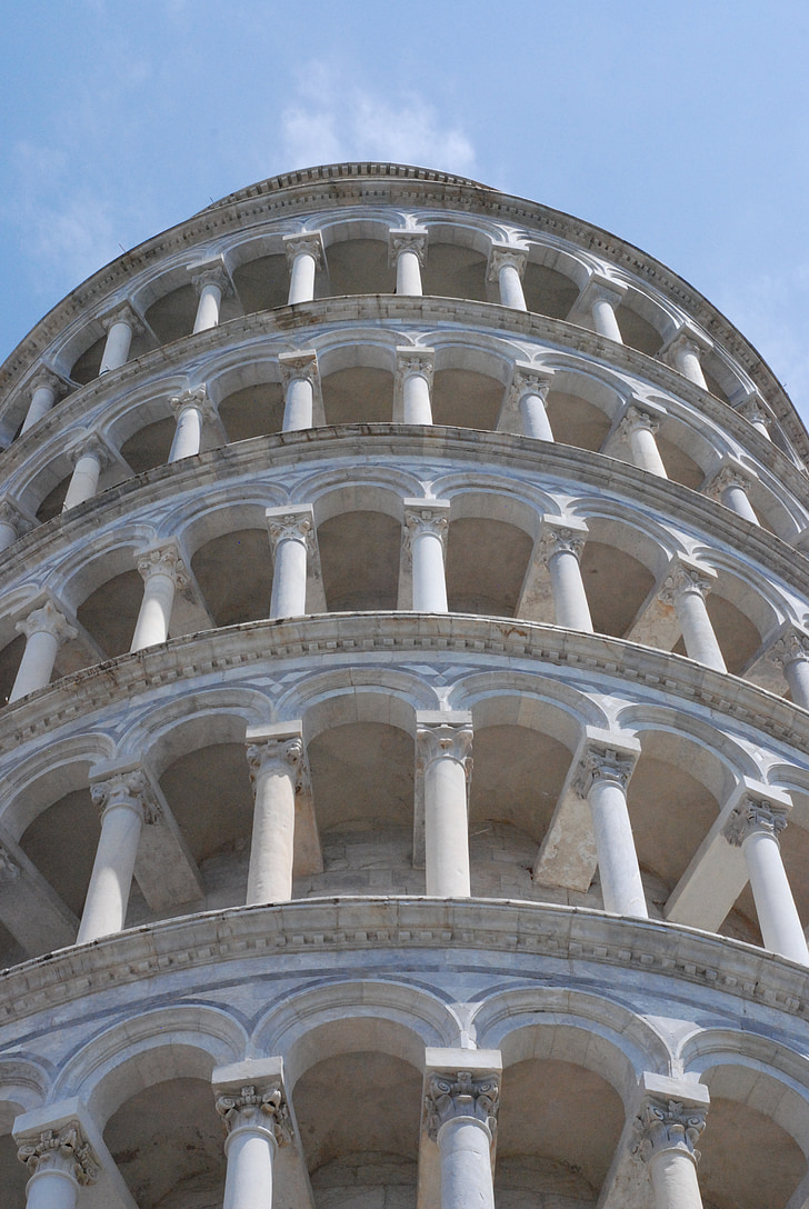 Pisa, arhitektuur, Tower, Leaning tower, Itaalia, keskaegne
