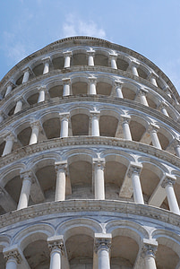 Pisa, építészet, torony, Ferde torony, Olaszország, középkori