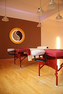 masaje, sala de masajes, formación, mesa de masaje, Escuela, aprender, bienestar