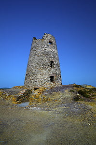 城堡, 老, 建筑, 石头, 塔, 北威尔士, 安格尔西岛