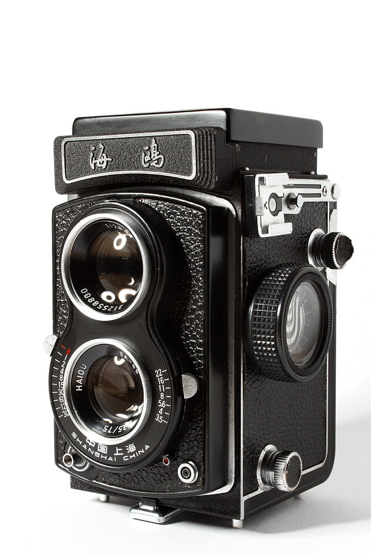 cámara analógica, cámara, análogo, lente, vieja cámara, Fotografía, cámara de fotos