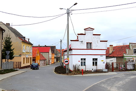 Bytom nadodrzanski, Street, thành phố, nhà ở, kiến trúc, Ba Lan, ngôi nhà cũ