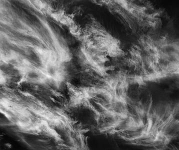 monochrome, black, white, smoke, clouds, black and white, sky