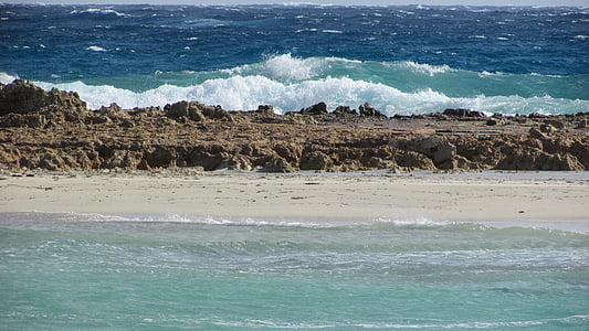 plaj, Resort, dalgalar, Kıbrıs, Ayia napa