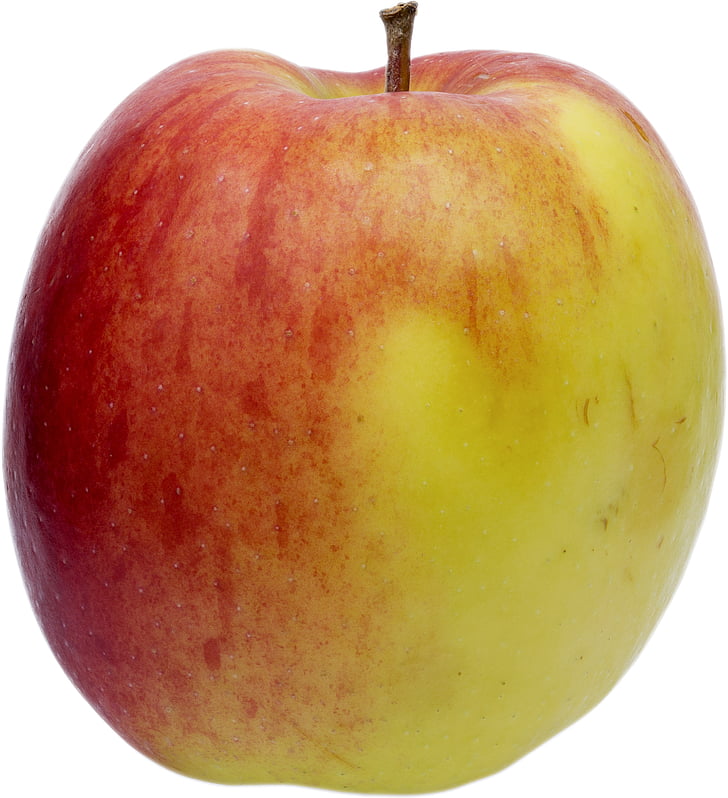 pomme rouge, fruits, pomme jaune rouge, frais, pomme, rouge, alimentaire