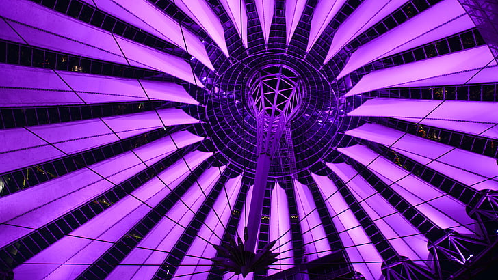 sonycenter, centre de Sony, Berlín, lloc de Potsdam, cúpula, moderna, calidoscopi