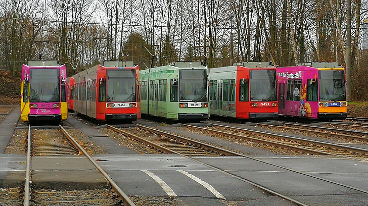 vervoermiddel, tram, verkeer