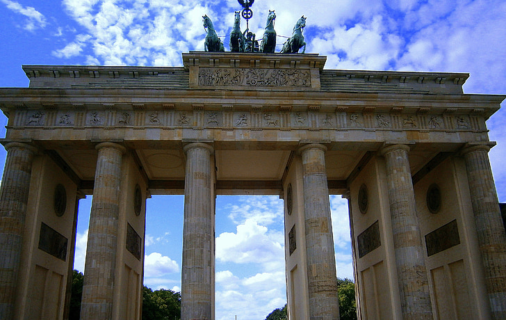 Brandenburgin portti, Pariisi burst, Berliini, Maamerkki, symboli, historia, rakennus