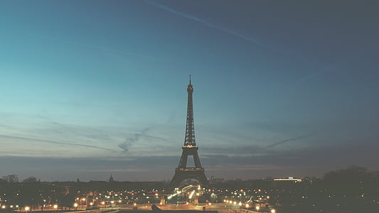파리, 프랑스, 에펠, 타워, 도시, 여행, 프랑스어