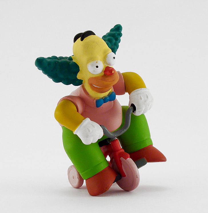 clown, simpsons, drawing, toy, snowman, cartoon, characters