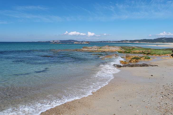 Rias baixas, Атлантическия океан, море, романтичен, океан, крайбрежие, рок