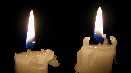 candela, luce, tenebre, fuoco