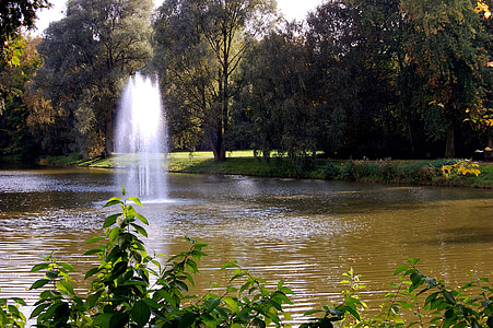 Lago, Fontana, acqua, caratteristica dell'acqua, bagnato, iniettare, Gelsenkirchen