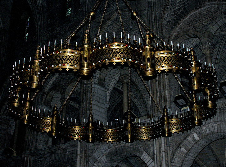 luster, svjetlo, Katedrala, Reims, Crkva, Podna svjetiljka, zlato