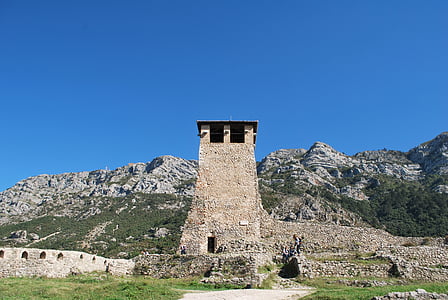 Албания, руините на, крепост, Дре, кула, стена, история