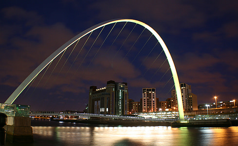 Newcastle, Millenium, Most, obilný mlyn, Baltic, Galéria umenia, rieka