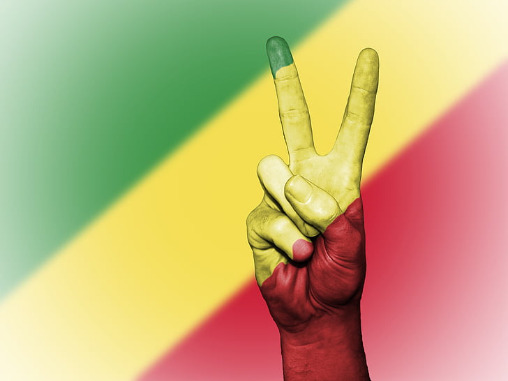 Congo, Bandeira, país, símbolo, nação, República, democrática