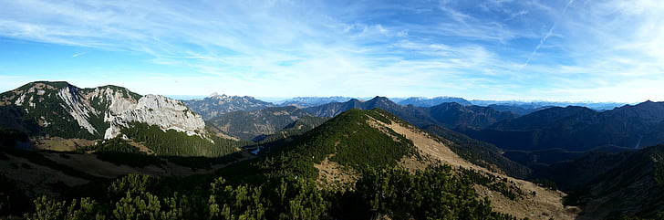 Patikointi, Baijeri, Alppien, Panorama, Alpine, vuoret, Mountain