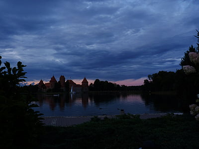 Тракай, Литва, замъка езеро
