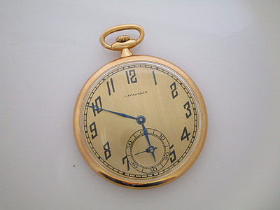 Vintage, Tiffany, Pocket watch, Antiik, aeg, klassikaline, Ehted