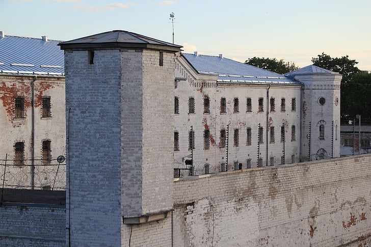 Läti, Daugavpils, vangla, arhitektuur, lahter, kinnipidamise, valvega