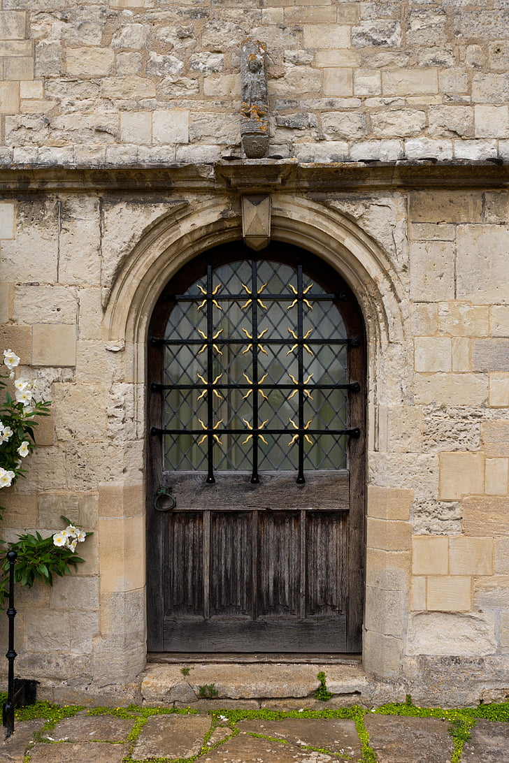 inngangen, murverk, Arch, Angelsey abbey, Cambridgeshire, arkitektur, historiske