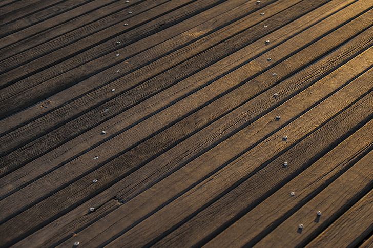 brun, tre, gulv, Boardwalk, tre, planker, mønster
