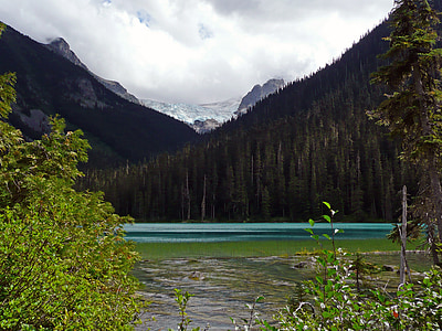 Joffre sjö, British columbia, Mountain, glaciär, Kanada, vacker natur, landskap