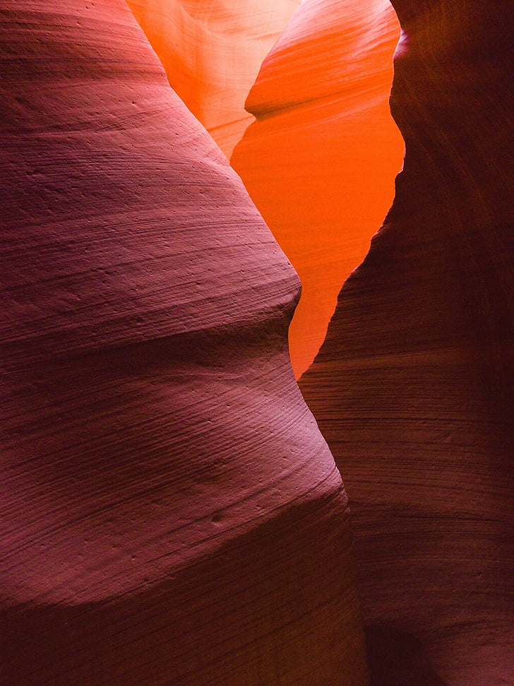 Antelope canyon, Slot canyon, Rock, Gorge, abstrakt, Arizona, inga människor