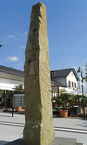 Rheinhessen, wonnegau, osthofen, Památník, pilíř