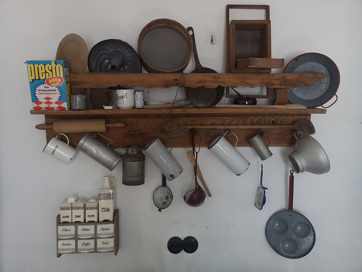 köök, kasutatavad seadmed, : Waldviertel, kokk, Küpseta, kauss, kulbid