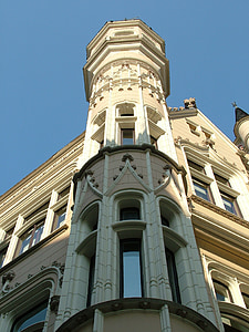 Letônia, cidade velha de Riga, edifício