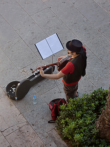 músicos de la calle, músico, Guitarra, música callejera, instrumento, arte, cantante