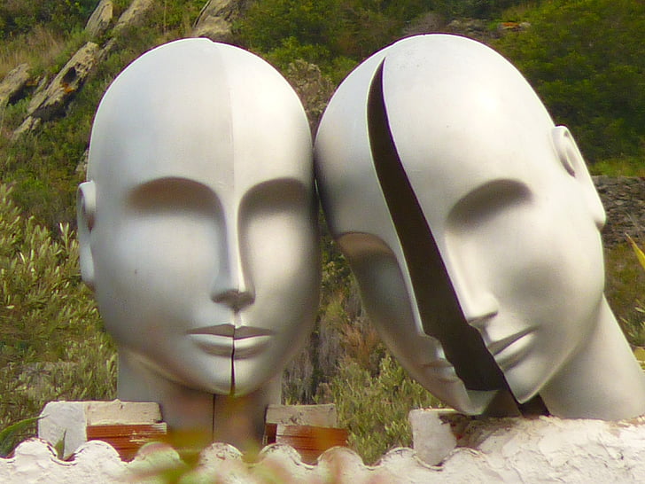 hoofden, Dali, port Lligat, Museum, gezicht