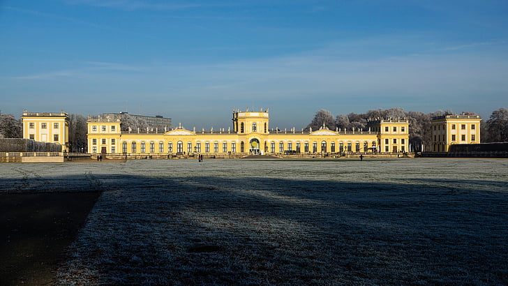 Oranjerie, Kassel, barok, orangerie van kasteel, Hessen, Duitsland, Staatspark